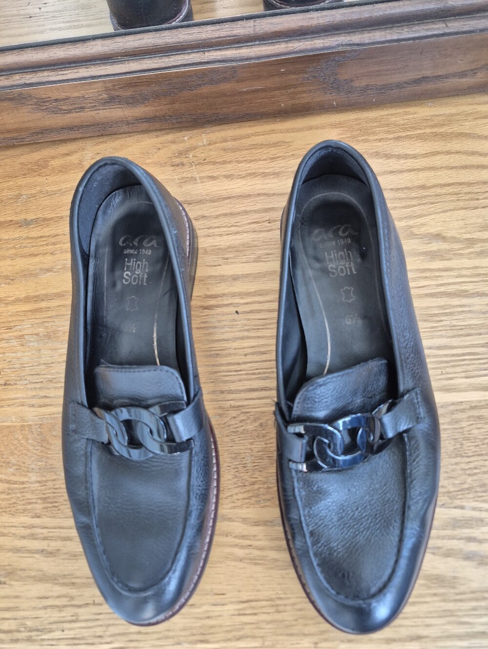 ARA GERMANY HIGHSOFT LEATHER COMFORT LOAFERS US 9